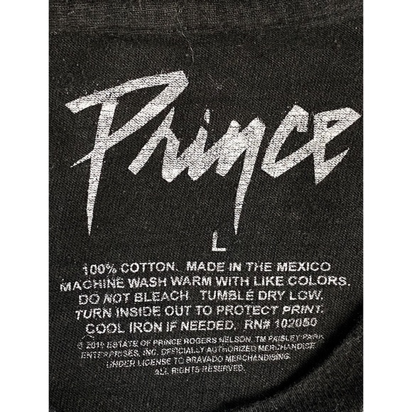 Urban Outfitters Prince Purple Rain 80s Oversized Graphic Cotton Tee, Black - L - Picture 5 of 5